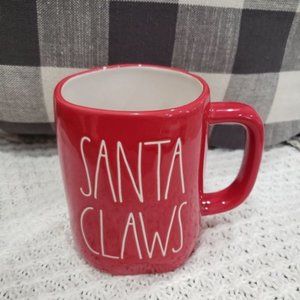 Rae Dunn "Santa Claws" Red Mug Holiday Collection